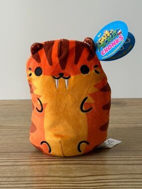 Cats Vs Pickles Chonks #410 Tigra Orange Tiger Cat 5” Bean Bag Plush Toy